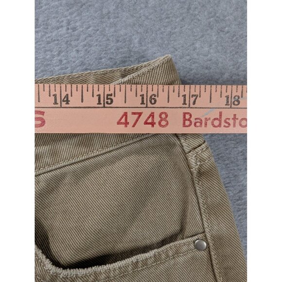 Fashion Nova Jeans Womens 13 Taupe Distressed Ripped Wide Leg Cotton Style TTCB3 - Picture 7 of 16
